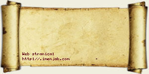 Jana Vilimonović vizit kartica